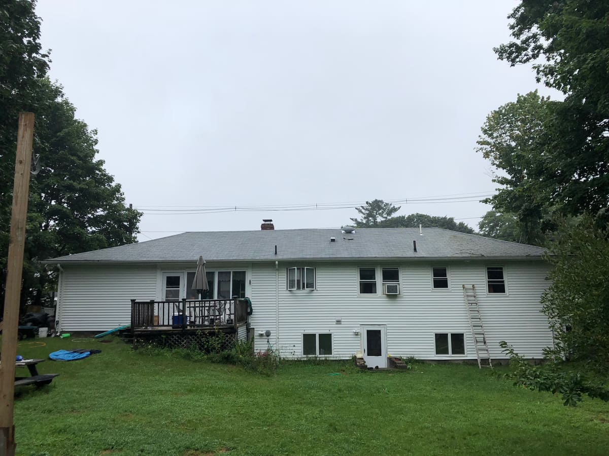 The back of the house