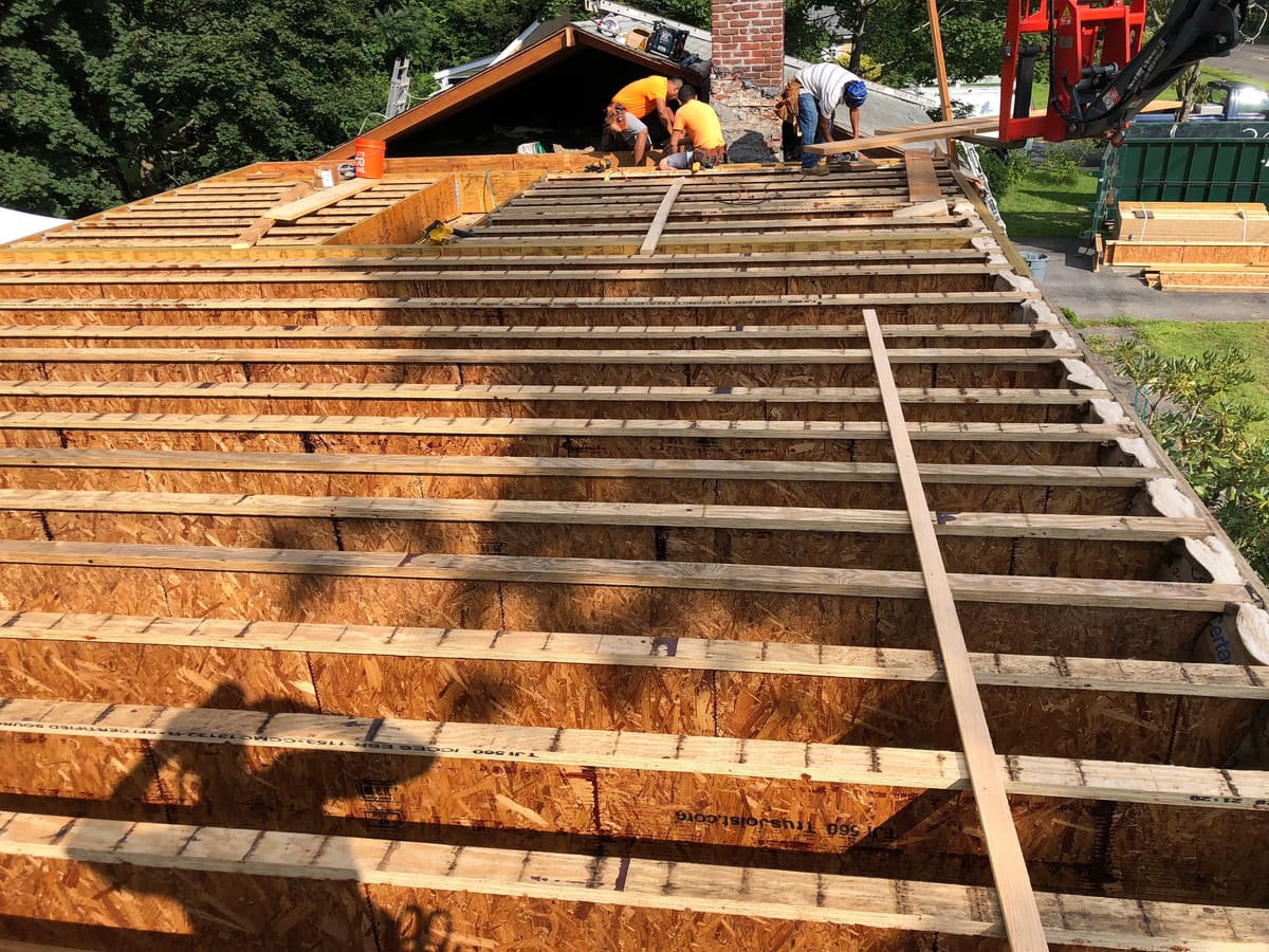 Framing the new second floor